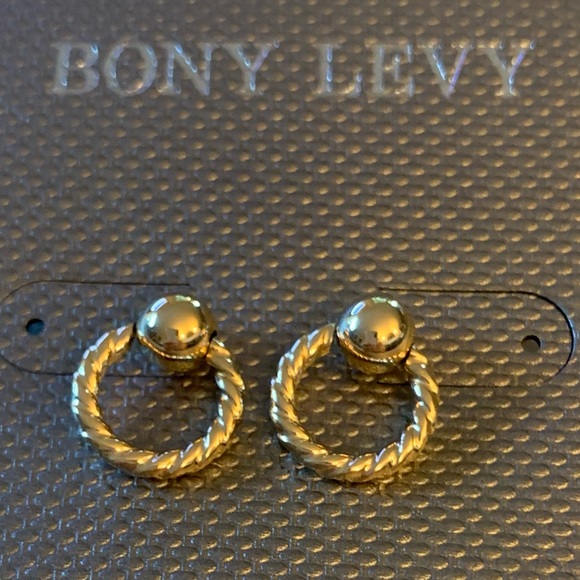 BONY LEVY 18K Gold Icons Beaded ⭕️ Stud Earrings - Picture 6 of 10